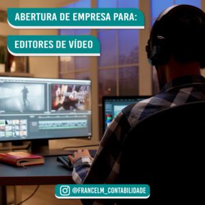 abertura de empresa para editores e vídeos