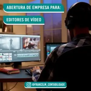 abertura de empresa para editores e vídeos